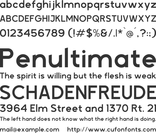Requiner font preview