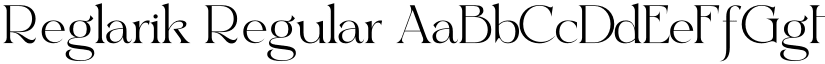 Reglarik Regular font