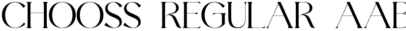 Chooss Regular font
