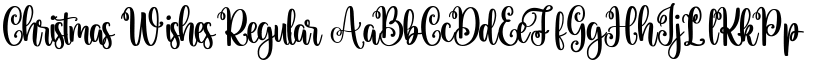 Christmas Wishes Regular font