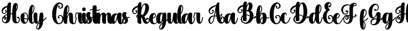 Holy Christmas Regular font