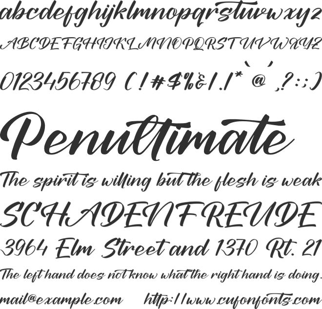 Nautical Prestige font preview