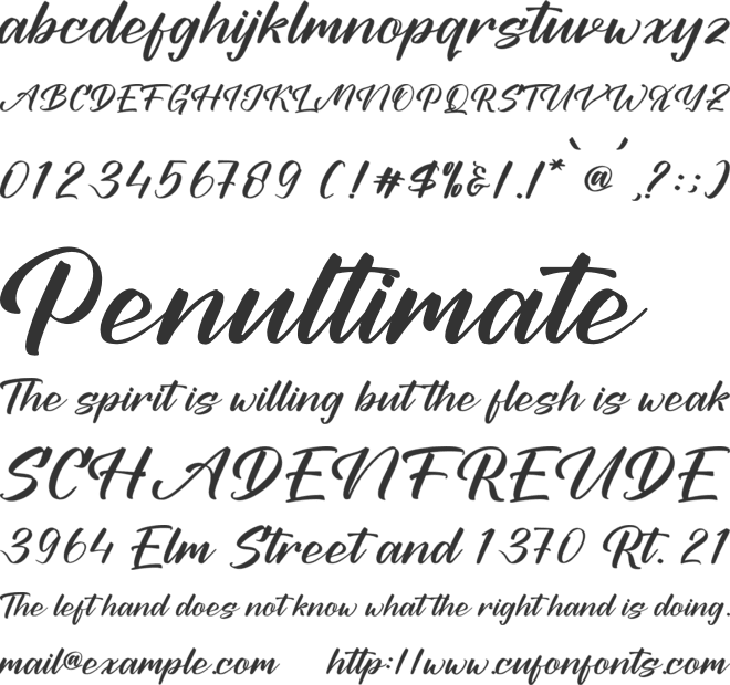 Nautical Prestige font preview