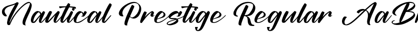 Nautical Prestige Regular font