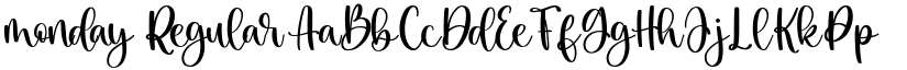monday Regular font