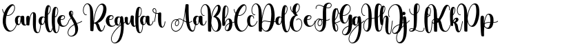 Candles Regular font