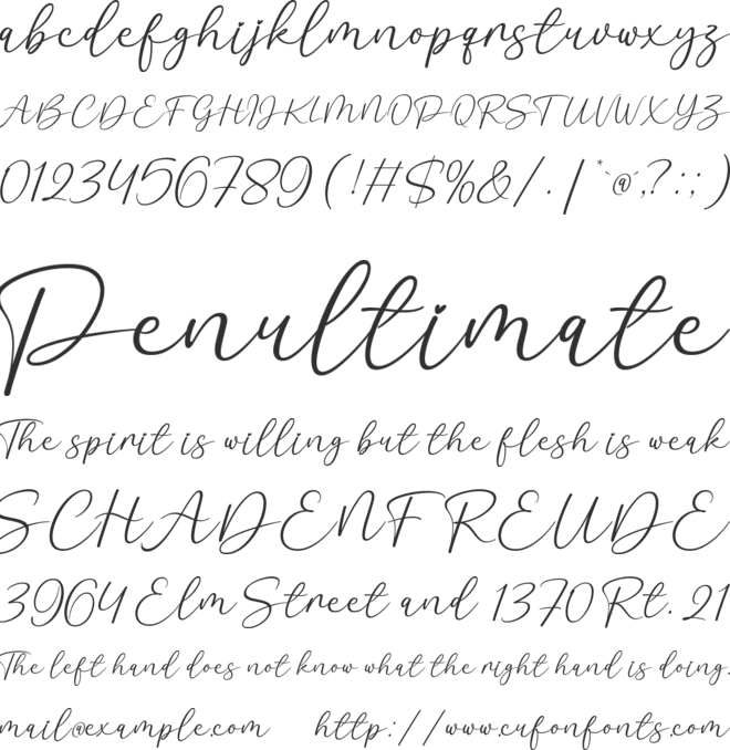 Love Line font preview