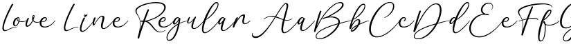 Love Line Regular font