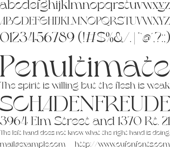 Austin City font preview