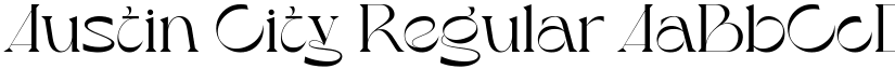 Austin City Regular font