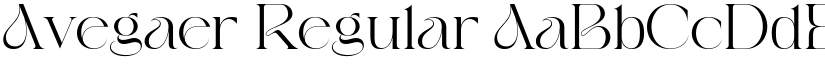 Avegaer Regular font