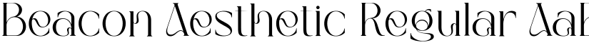 Beacon Aesthetic Regular font