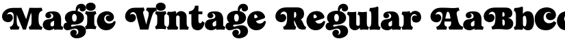 Magic Vintage Regular font