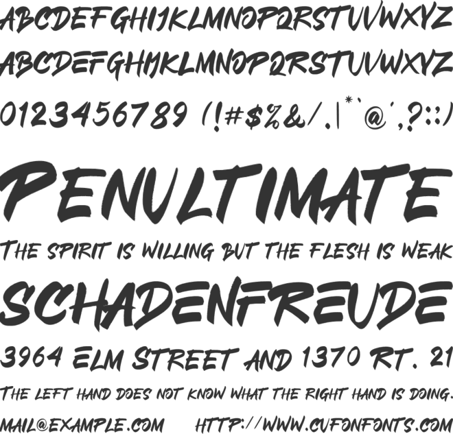 CORAZONE font preview