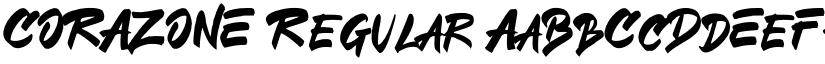 CORAZONE Regular font