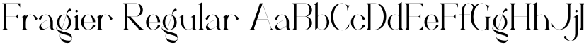 Fragier Regular font