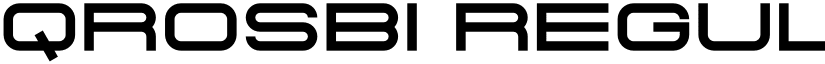 Qrosbi Regular font