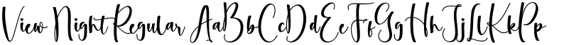 View Night Regular font