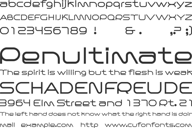 FF Mab font preview