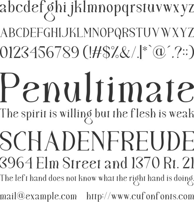 Maglift font preview