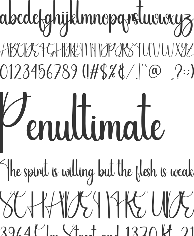 Sister Sweet font preview