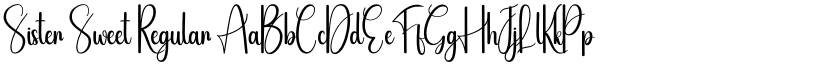 Sister Sweet Regular font