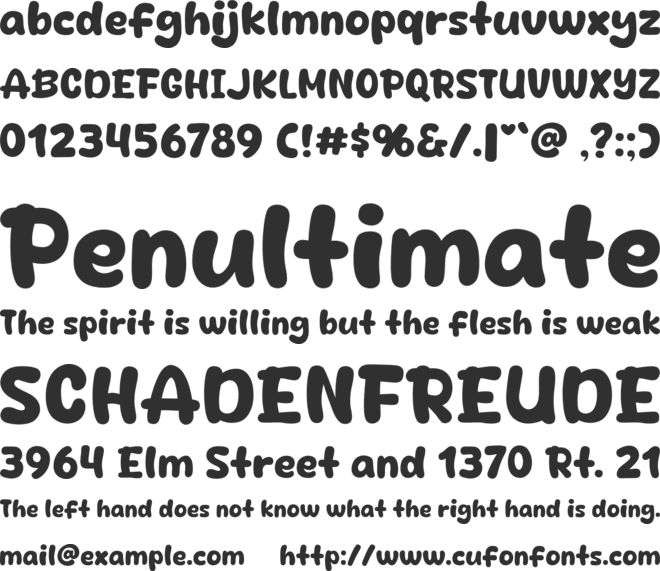 Buycat font preview