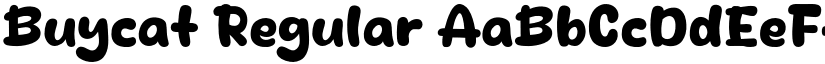 Buycat Regular font