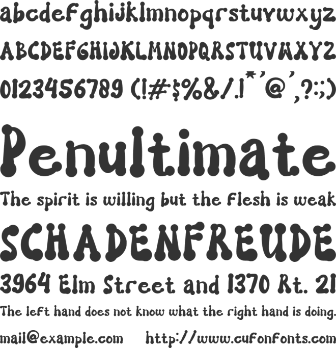 Mangroovy font preview