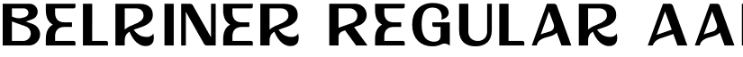 Belriner Regular font