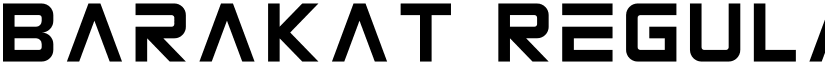 Barakat Regular font