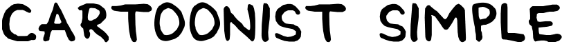 Cartoonist Simple font