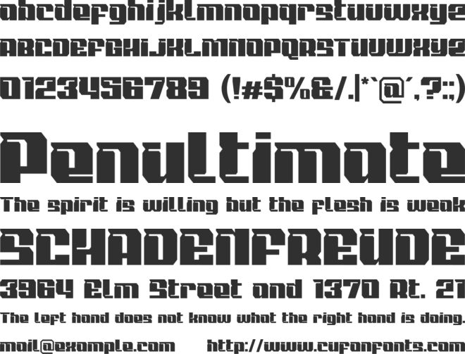 Autolink font preview