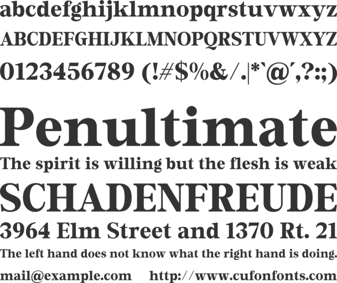 Keynord font preview