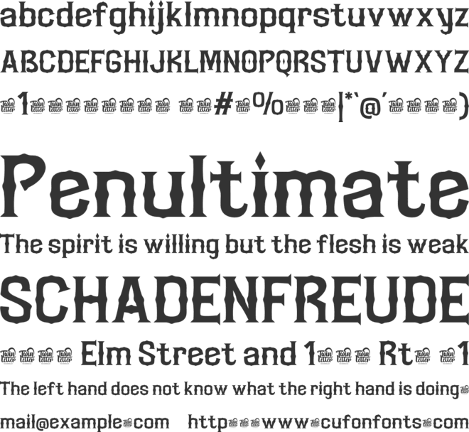 MOBLAZ Trial font preview