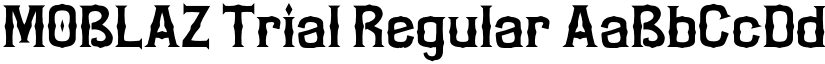 MOBLAZ Trial Regular font