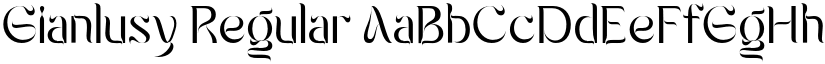 Gianlusy Regular font