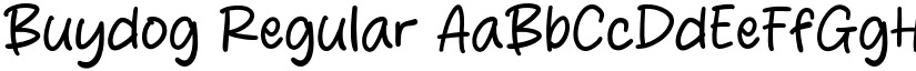 Buydog Regular font