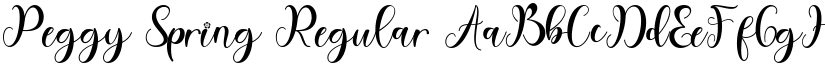 Peggy Spring Regular font