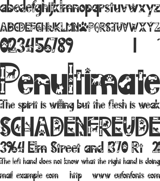 Doggy Smart font preview