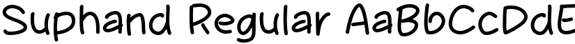 Suphand Regular font