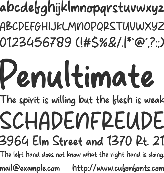 Social Act font preview