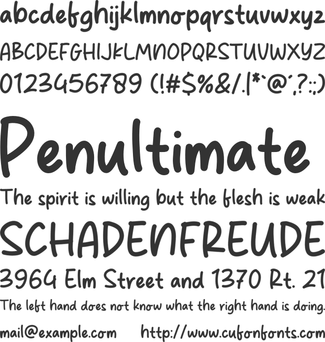 Social Act font preview