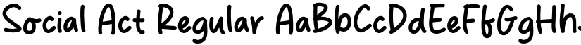 Social Act Regular font
