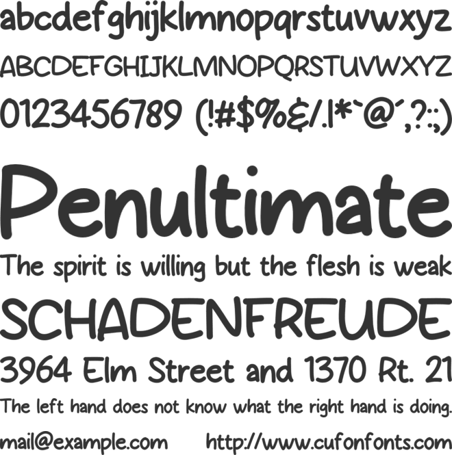 Marhiel font preview