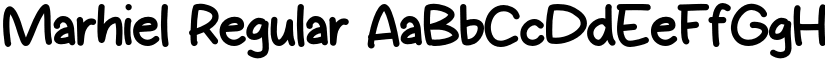 Marhiel Regular font