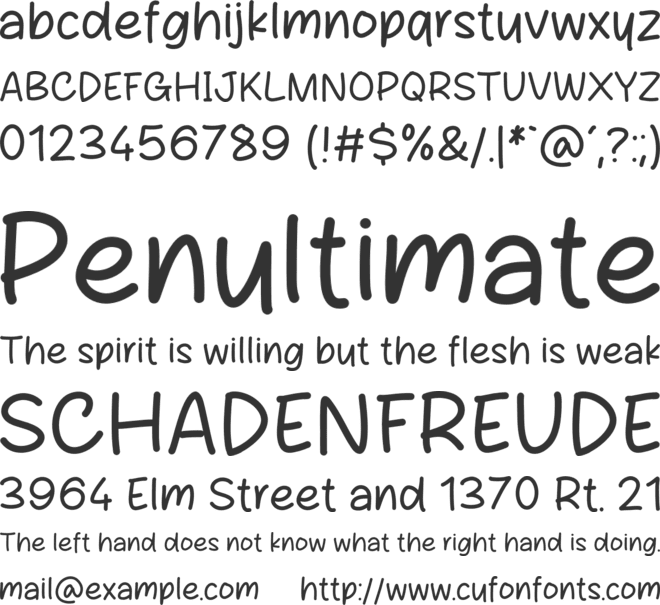 Choplin font preview