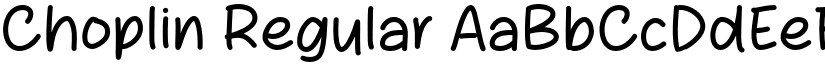 Choplin Regular font