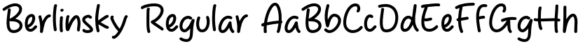 Berlinsky Regular font