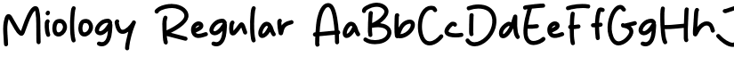 Miology Regular font